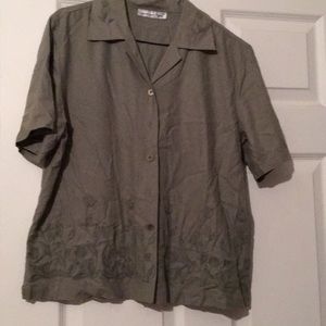 Green button up top